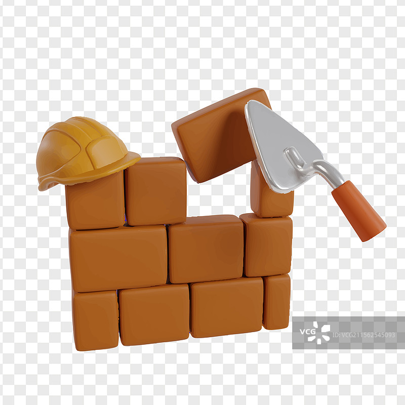 劳动节 3D 图标剪贴画渲染图片素材