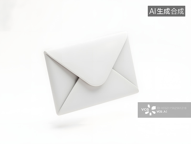 【AI数字艺术】邮件图标的三维渲染插图图片素材
