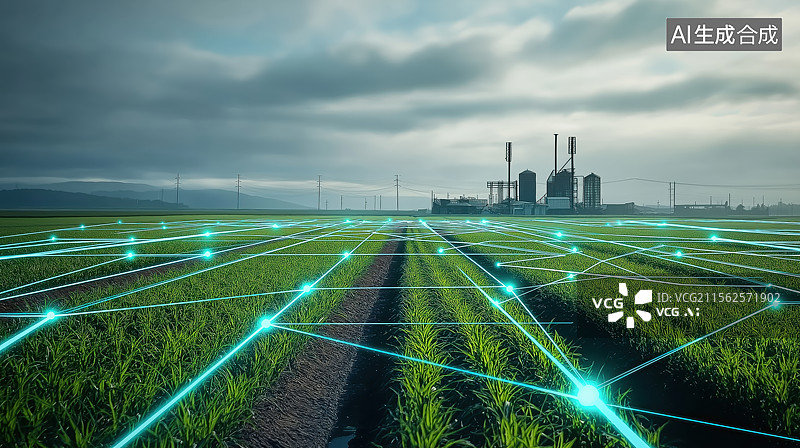 【AI数字艺术】智能农业与工业设施图片素材