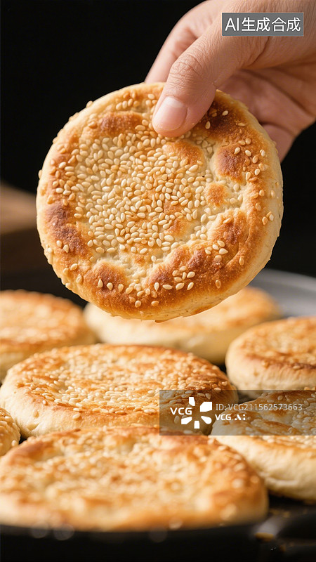 【AI数字艺术】烧饼美食食物图片素材