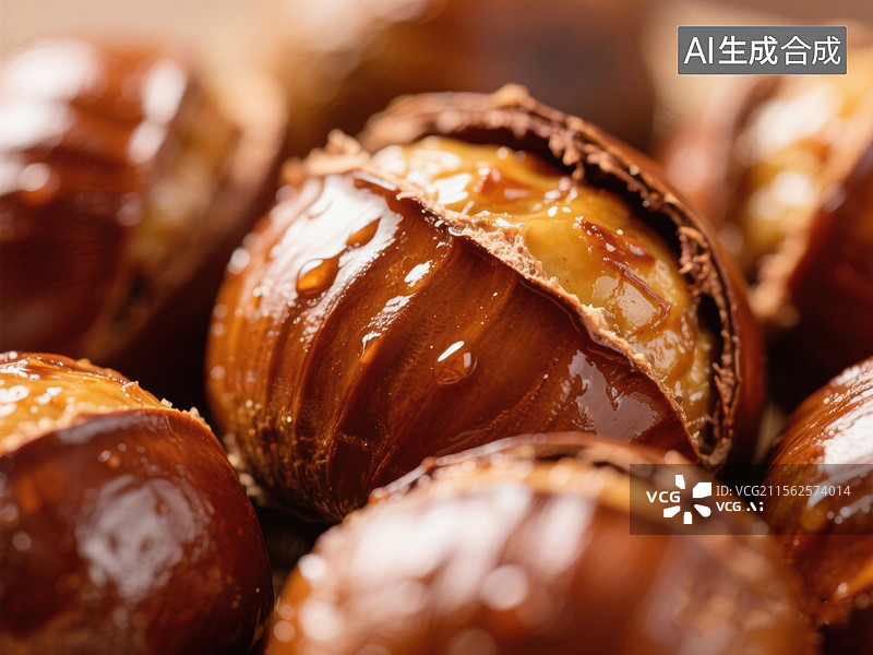 【AI数字艺术】糖炒板栗美食图片素材