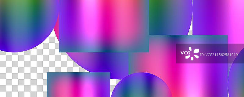 霓虹色彩的几何形状图片素材