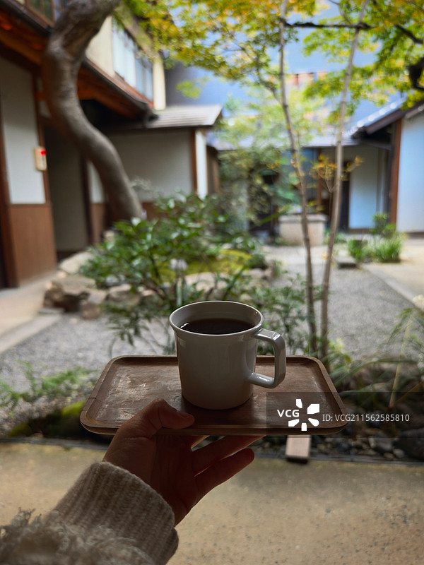 庭院咖啡图片素材