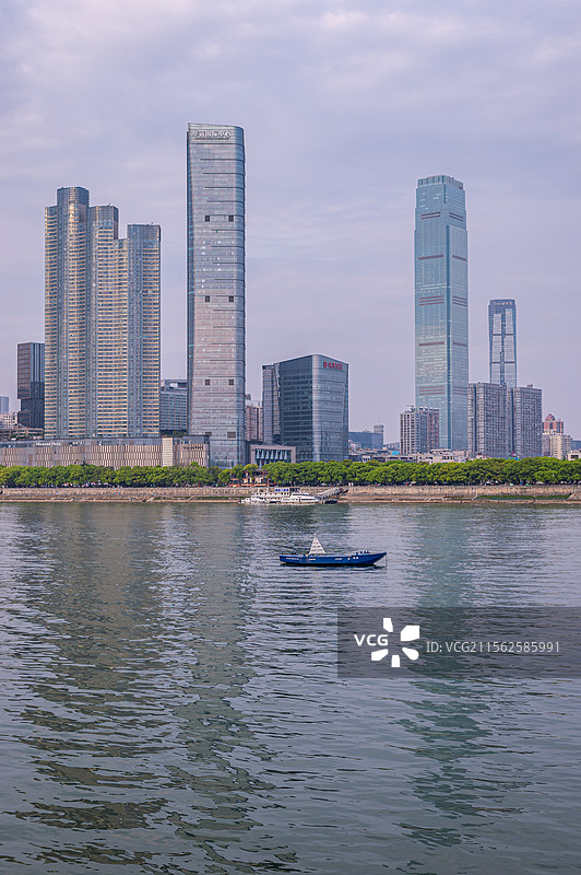 长沙湘江风光带（华远国际中心周边）图片素材