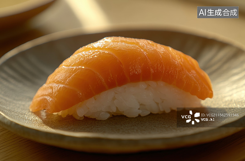 【AI数字艺术】三文鱼寿司图片素材
