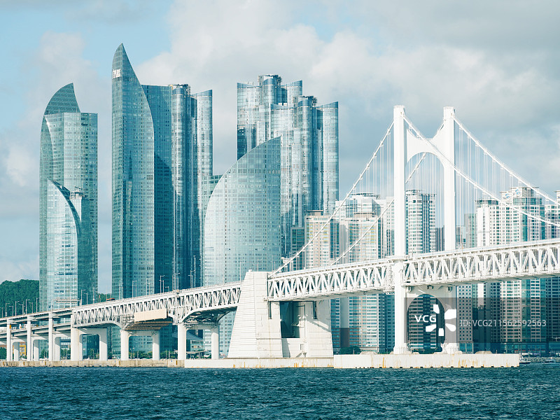 韩国釜山城市海景图片素材