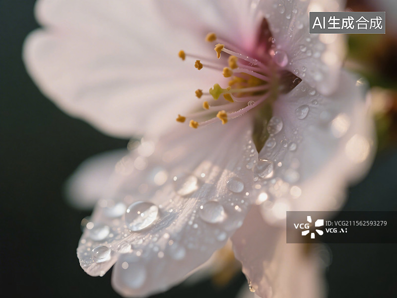 【AI数字艺术】春之使者——花瓣特写图片素材