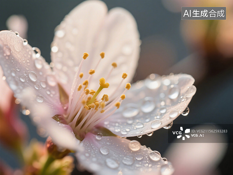 【AI数字艺术】春之使者——花瓣特写图片素材