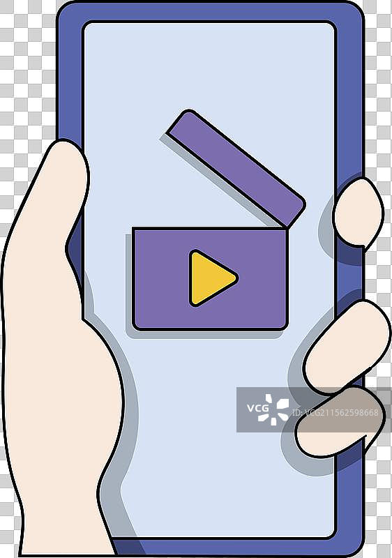 社交媒体的卡通涂鸦图片素材