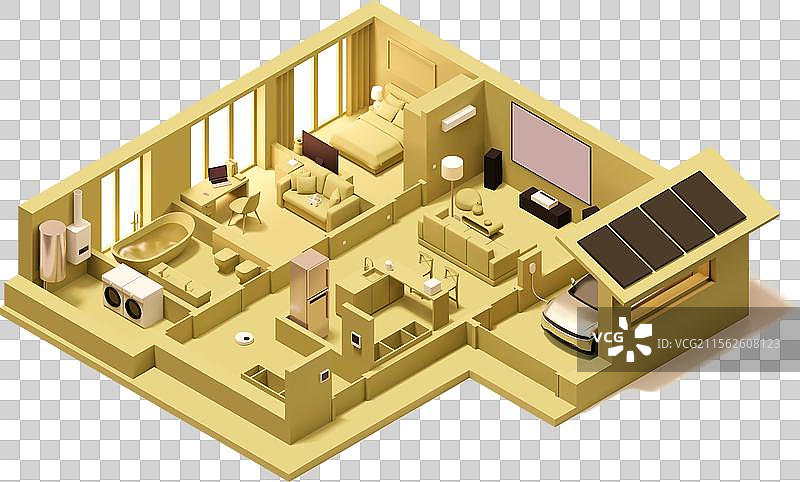 等距现代智能家居图片素材