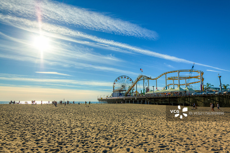 游乐感的海滩图片素材