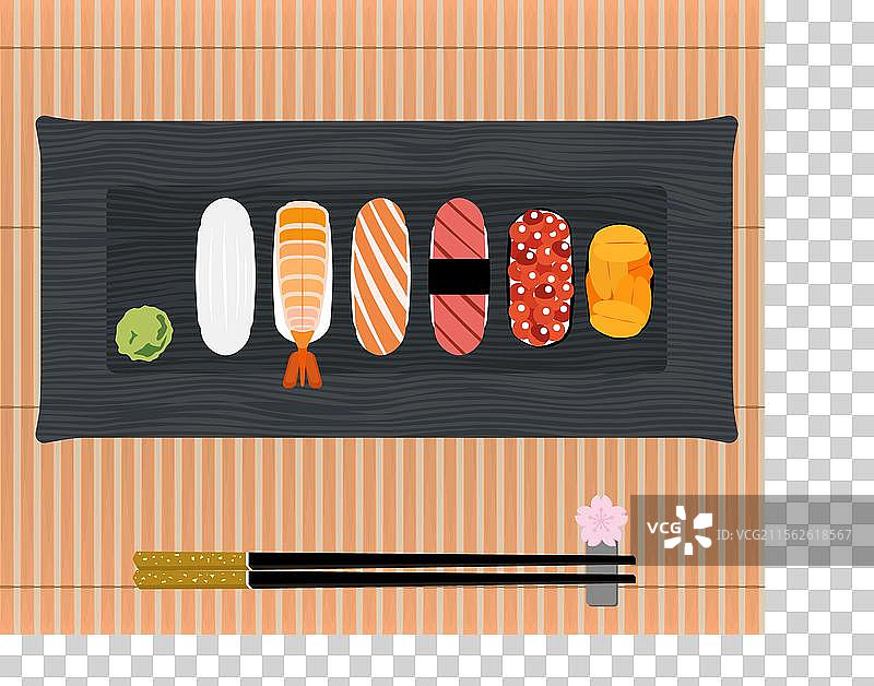 日本餐点与寿司图片素材