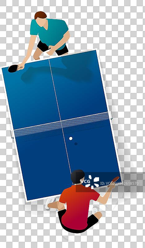 乒乓球比赛图形图片素材