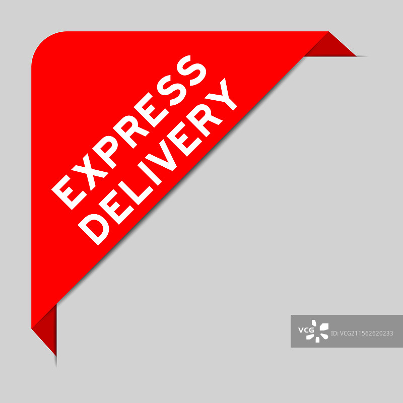 带有文字的红色角标横幅图片素材