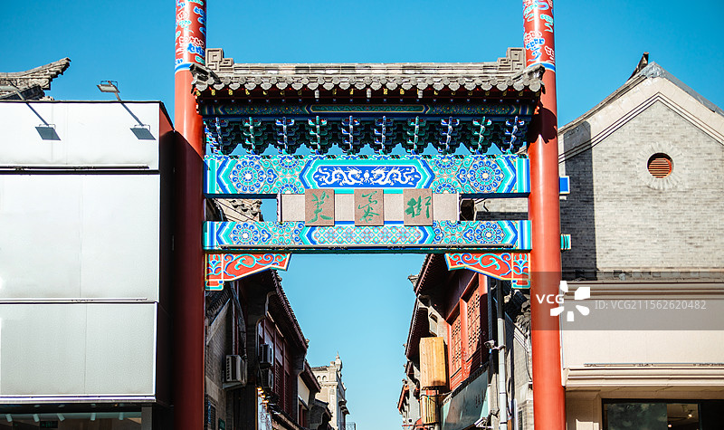 山东省济南市芙蓉街景观风光图片素材