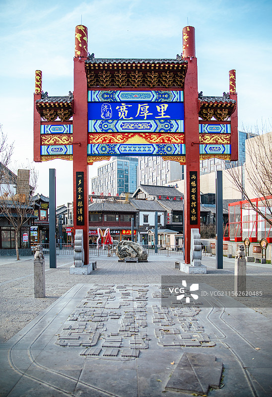 山东省济南市宽厚里景观风光图片素材