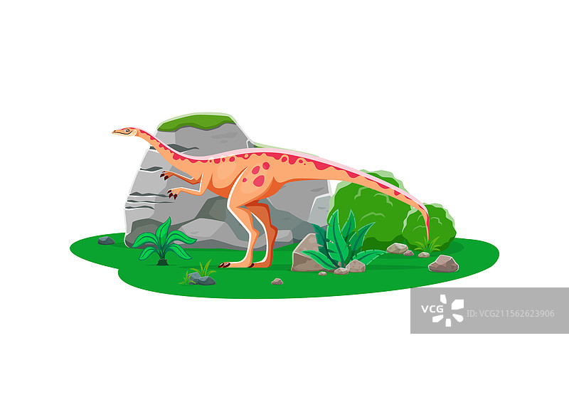 古代鸟龙卡通史前恐龙图片素材