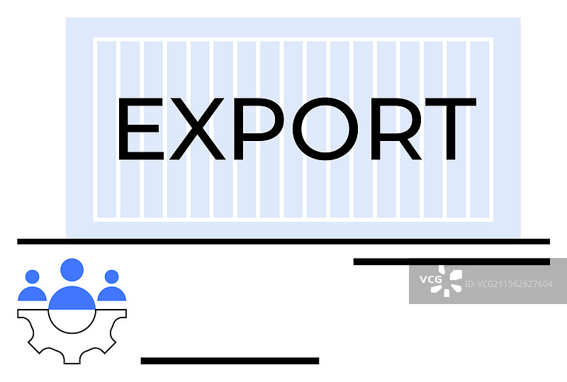 全球出口概念与运输集装箱图片素材
