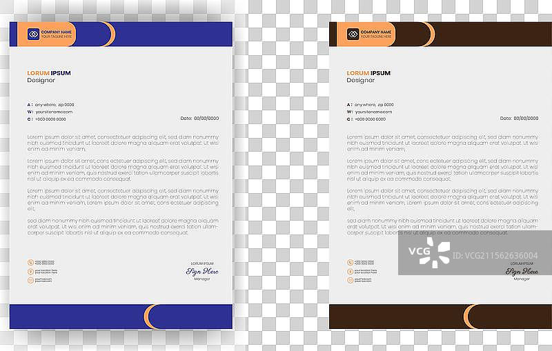 现代企业信头模板设计图片素材