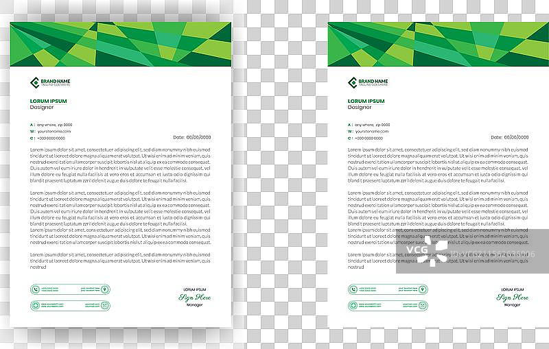 现代企业信头模板设计图片素材