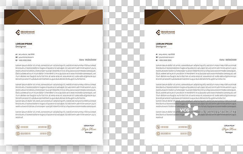 现代企业信头模板设计图片素材