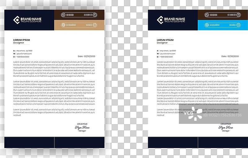 现代企业信头模板设计图片素材