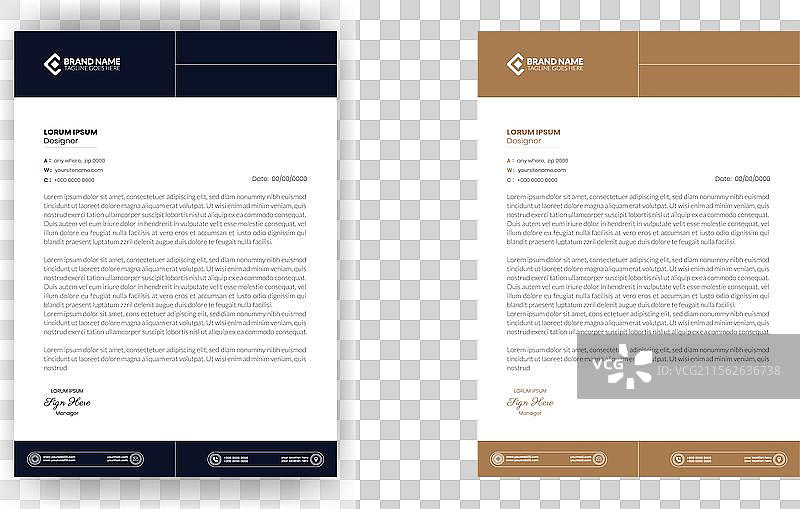 现代企业信头模板设计图片素材