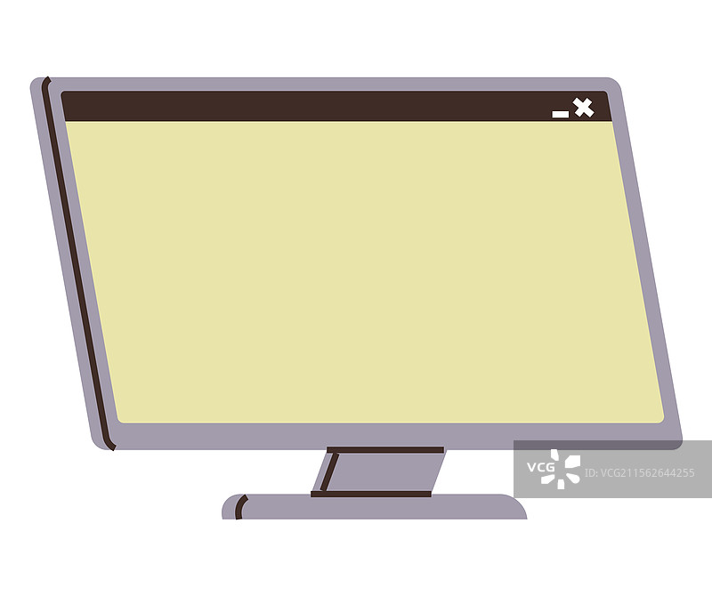 带有打开浏览器窗口的电脑显示器图片素材