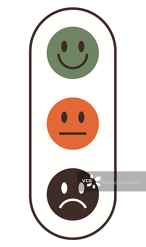 交通信号灯风格的设计，带有愉快的中性元素图片素材