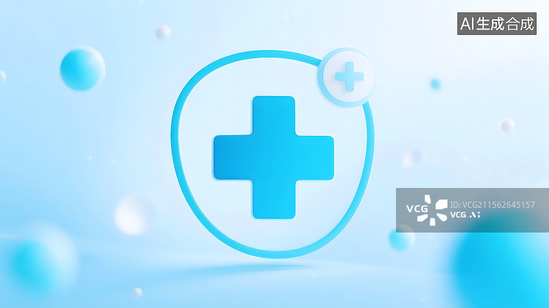 【AI数字艺术】医疗抽象图标背景图片素材