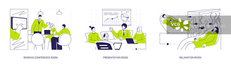 办公室设施的抽象概念图片素材