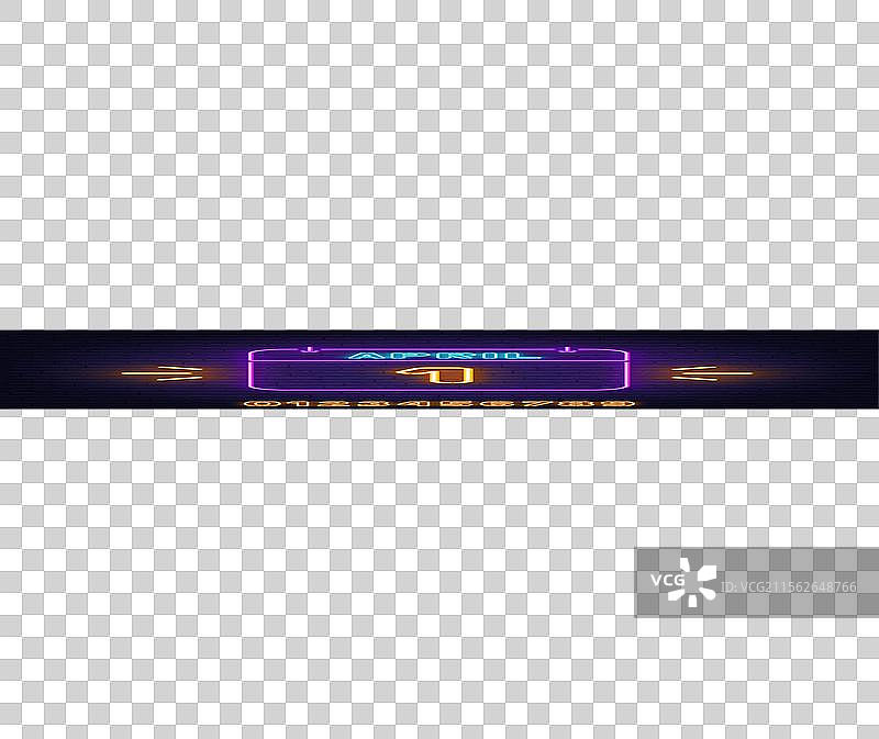 砖墙背景上的霓虹日历标志 1图片素材