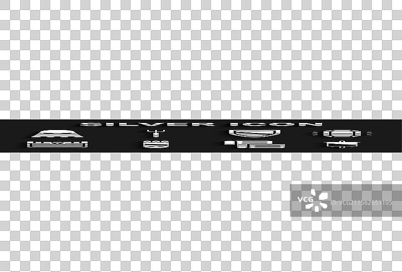 带箭的箭袋和钻石形状的中世纪旗帜图片素材