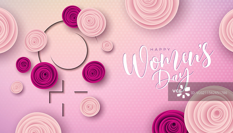 3月8日国际妇女节快乐 花卉图片素材