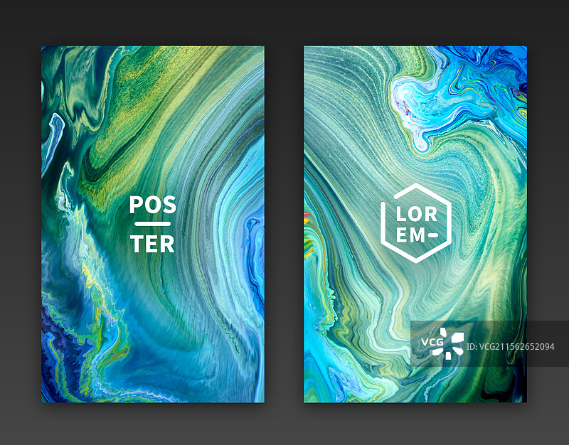 自然抽象流体艺术装饰海报图片素材