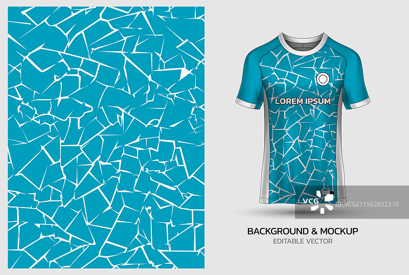 球衣样机和背景图案设计图片素材