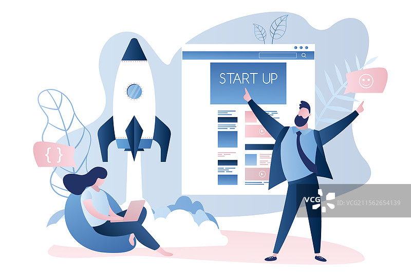 现代商业创业，快乐成功图片素材