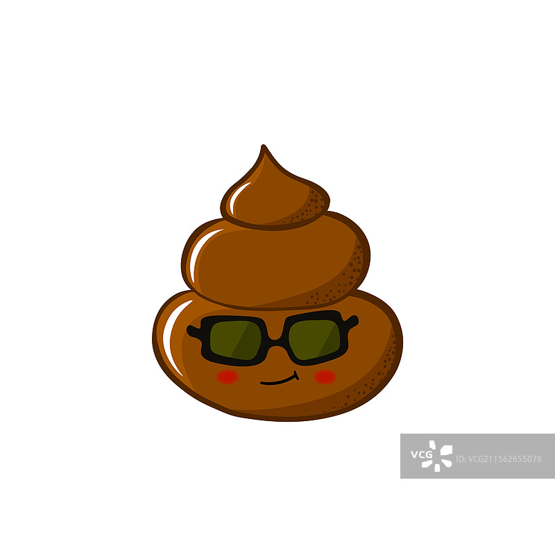 卡通便便模板图标，萌萌的便便，独立图形图片素材