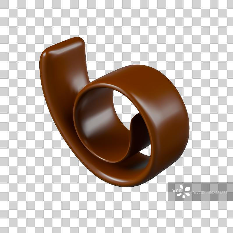 逼真的巧克力刨花装饰螺旋图片素材