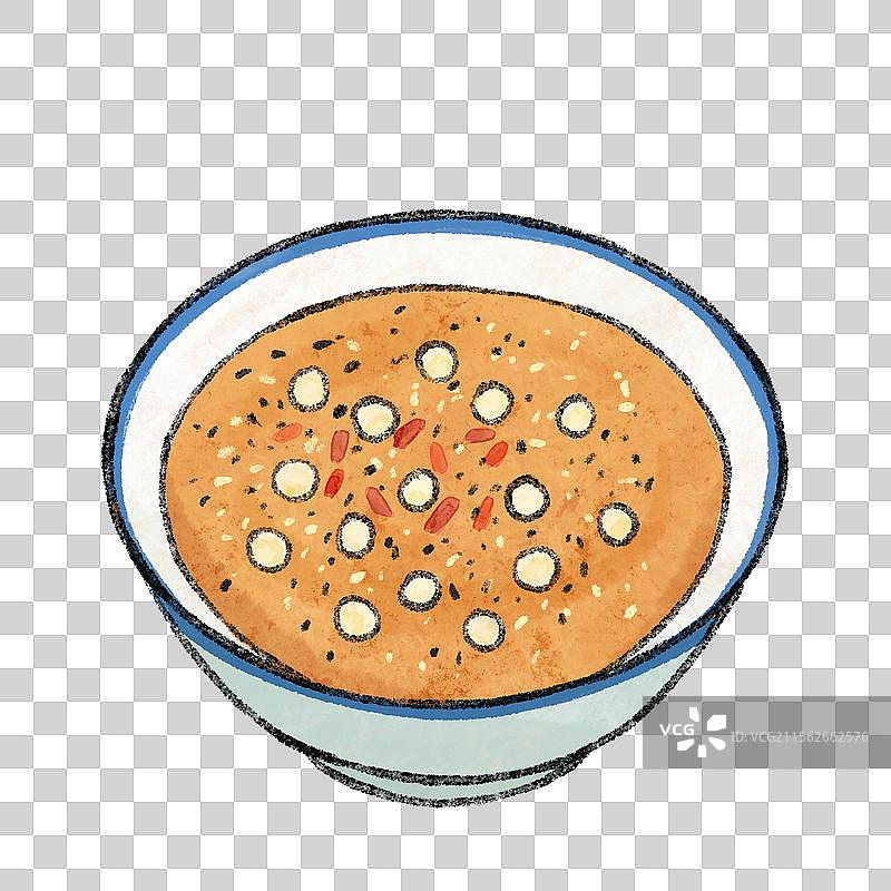 山西平遥美食国风插画-油茶图片素材