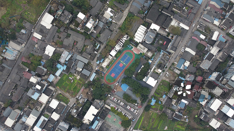 四川省乐山市五通桥区雾天航拍，城市风光高视角，Leshan Chengdu图片素材