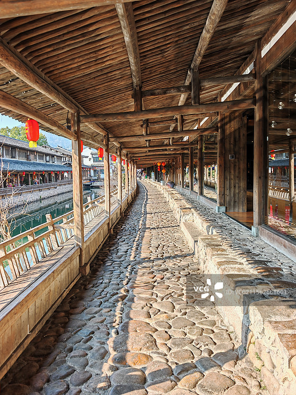 温州岩头古村长亭图片素材