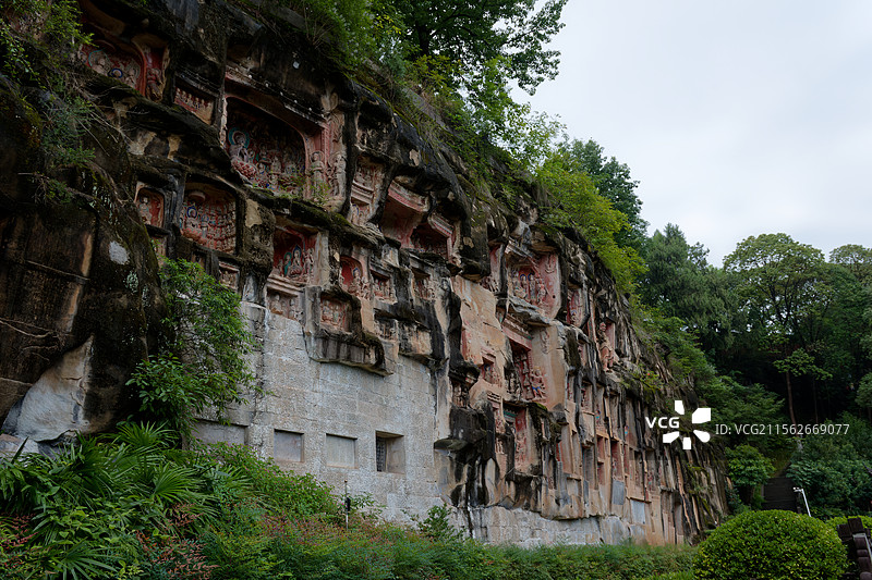 四川巴中南龛石窟风光图片素材