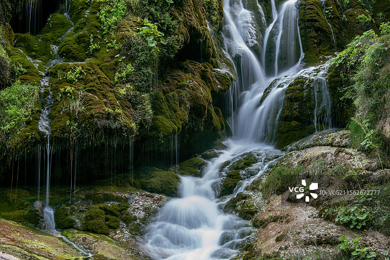 马脸河瀑布图片素材
