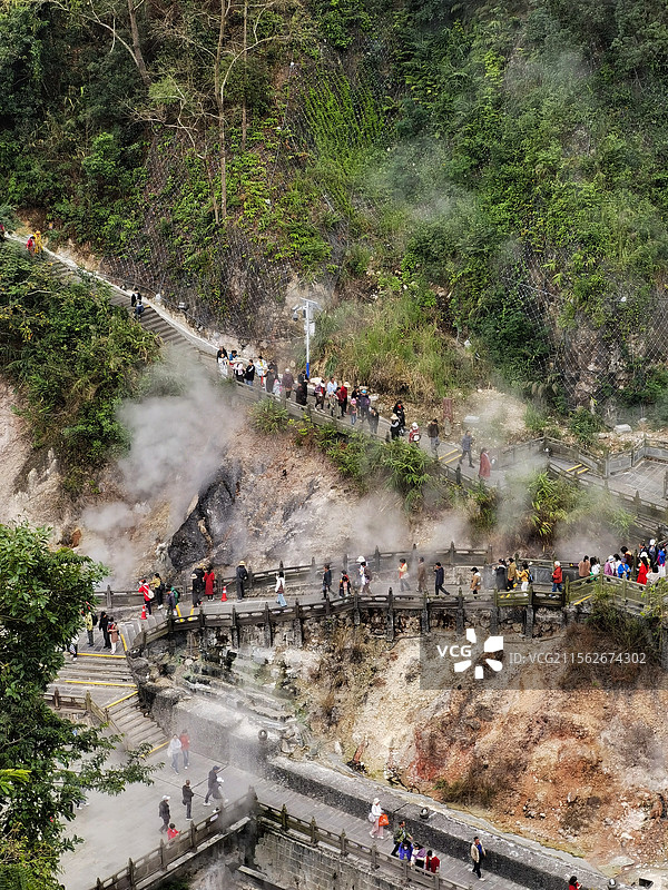 腾冲热海大滚锅景区图片素材