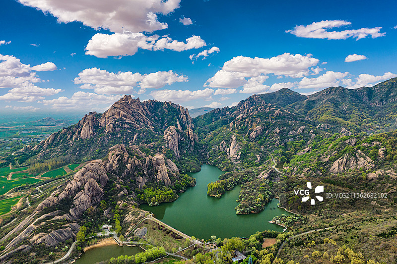 驻马店嵖岈山天磨湖风光图片素材