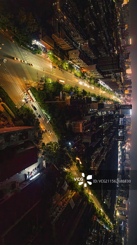 夜景潍坊潍城区图片素材