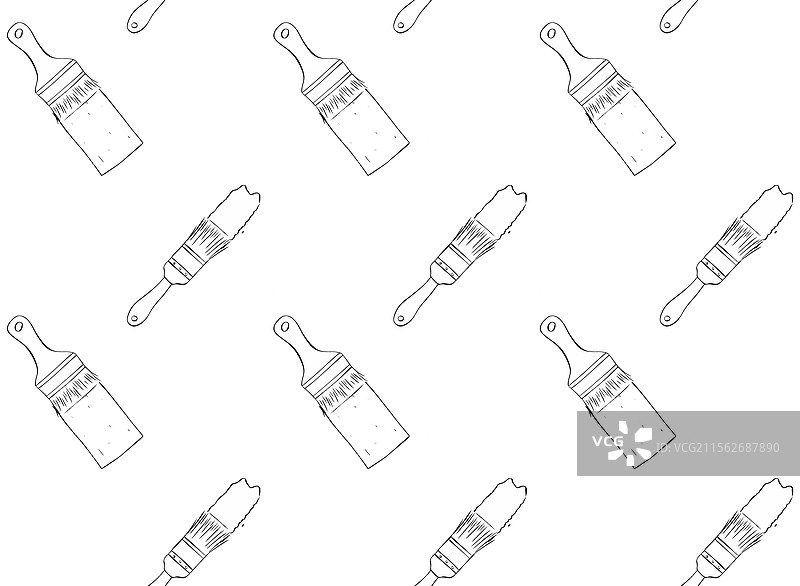 画笔与笔触的无缝图案图形图片素材