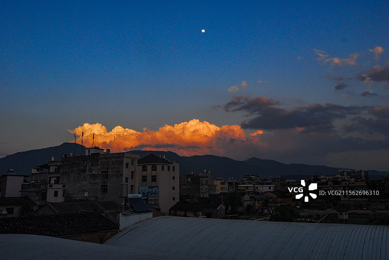 腾冲晚霞图片素材