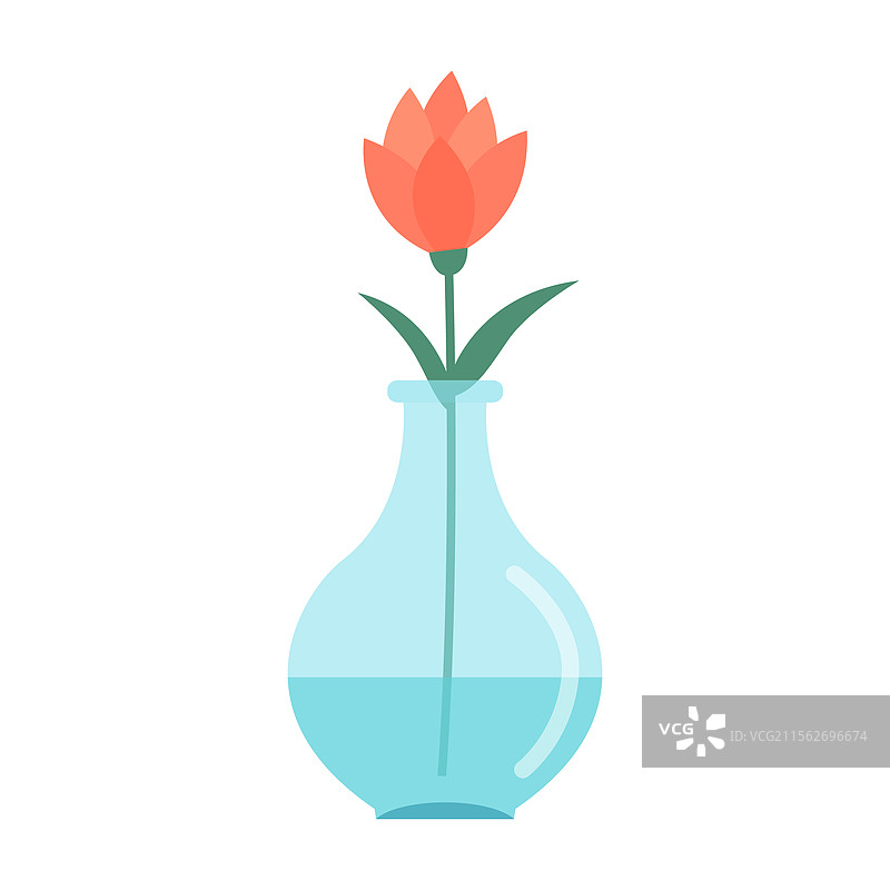 粉色花卉系列，花瓶中的花朵图片素材